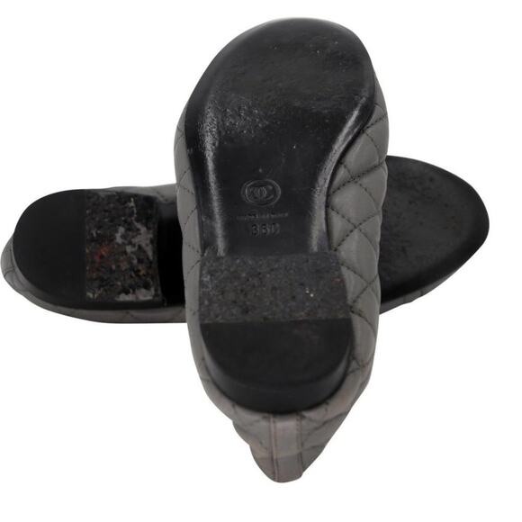 Chanel Ballet 36C Quilted Leather Cap-toe Flats CC-S0207P-C027 - Picture 10 of 11